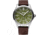 Szanto Heritage Aviator Watches, Green Dial, Brown Strap, Steel, One Size, SZ 2755