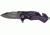 Tac Force Dragon Strike A/O Fold Knife, black coated HC steel blade, Purple anodized Alum. handle TF686BP