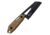 TAC Force Brown 4in Fixed Blade Knife, 8.5in Overall, 4in Black Stonewash SS Wharncliffe Blade, Brown Nylon Handle, Brown Canvas Belt Sheath, TF-FIX021BR