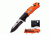 TAC Force Folding Blade, 3.25in, Stainless Steel Blade, Orange Black Aluminum Handle TF-835EM