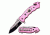 TAC Force Folding Blade, 3.25in, Stainless Steel Blade, Pink Aluminum Handle TF-498PEM