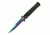 TAC Force Folding Blade, 3.5in, Stainless Steel Blade, Black Diamond Cut Aluminum Handle TF-428RB
