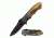 TAC Force Folding Blade, 3in, Stainless Steel Blade, Lw Pakkawood Overlay Handle TF-468LW