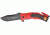 Tac Force Rescue Lock A/O Fold Knife 4.50in., PS black SS A/O blade, Red Alum. handles w/ black trim etched TF688FD