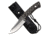 Tac Force Fixed Blade Knive, 4in Blade, Stonewashed Finish, 3CR13 Steel Blade Knive, Black/Tan, TF-FIX008TN