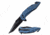 TAC Force TF-1017BL Spring Assisted Knife, 3.6in, 3CR13 Stainless Steel, Modified Tanto, Black Blade, Aluminum Handle, Blue, TF-1017BL