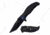 TAC Force TF-964TBK Spring Assisted Knife, 3.5in, 3CR13 Stainless Steel, Tanto, Black Blade, Nylon Fiber Handle, Black/Blue, TF-964TBK