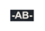 Tactical Assault Gear IR Blood Type Patch AB Negative Black 956169