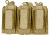 Tactical Assault Gear MOLLE Shingle/Pistol Enhanced 3 Magazine Pouch, Coyote Tan 812214