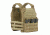 Vanguard Plate Carrier Set w/ Skeletal Cummerbund, Coyote Tan, Large