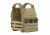 Vanguard Plate Carrier Set w/ Skeletal Cummerbund, Coyote Tan, XL