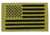 Tactical Assault Gear Velcro US Nylon/IR Flag US Flag Patches Left, Coyote Tan 831234