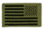 Tactical Assault Gear Velcro US Nylon/IR Flag US Flag Patches Right, Ranger Green 831232