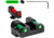 Tag Precision Glock Slim TSF TAC Pistol Sights Fiber Optic, 42, 43, 43X, 48 Excludes M.O.S. Models, Black, 001BE005BG