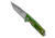 Takumitak Bloodstrike Fixed Blade Knife, 4in, 3cr13 Blade, Tanto Blade, Pakkawood, Green, TKF501GN-CS