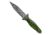 Takumitak Protector Fixed Blade Knife, 4.5in, 3cr13 Blade, Spear Point Blade, Fiberglass Reinforced Nylon, Green, TKF503GN-CS