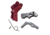 TANDEMKROSS Ultimate Trigger Kit, Ruger 10/22, Flat-Faced, Red, TK18N0304RED1