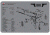 TekMat 1911 Gun Cleaning Mat, Grey, 11 x 17, TEK171911GY