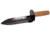Teknetics DIGGER Digging Knife, Sheath &amp; Patch, 7.5in Blade Length, Brown Rubber Handle, Black Blade, DIGGER