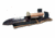 Teknetics DIGGER Digging Knife, Sheath &amp; Patch, 7.5in Blade Length, Brown Rubber Handle, Black Blade, DIGGER