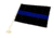 Thin Blue Line Car Flag, Thin Blue Line - BLUE-BLACK-CAR