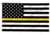 Thin Blue Line Thin Gold Line American Flag, 3 X 5 Ft - GOLD-AMERICAN-3X5