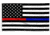 Thin Blue Line Thin Red Line &amp; Dual American Flag, 3 X 5 Ft - BLUE-RED-AMERICAN-3X5