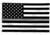 Thin Blue Line Thin Silver Line American Flag, 3 X 5 Ft - SILVER-AMERICAN-3X5