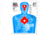 Thompson Target B27-IMZ Upper Torso 19x25in Silhouette Shooting Targets, 20 Pack, Blue, Extra Large, 6924-20