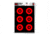 Thompson Target HALO Bullseye 6-4in Reactive Splatter Targets 12.5x19, 10 Pack, Black/Red, Large, 4642-10