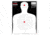 Thompson Target Red-Fire Life Size Silhouette Paper Shooting Targets 19x25, 20 Pack, Red, Extra Large, 0759-20