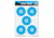 Thompson Target True Blue High Visibility 12.5x19 Paper Shooting Targets, 30 Pack, Blue, Large, 2020-30