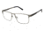TLG NU023 Bifocal Prescription Eyeglasses - Frame Matte Gunmetal, Size 56/15mm LYNU02301