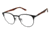 TLG NU027 Bifocal Prescription Eyeglasses - Frame BLACK / TORT, Size 49/20mm LYNU02701