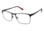TLG NU028 Bifocal Prescription Eyeglasses - Frame MT BLACK, Size 58/16mm LYNU02801