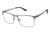 TLG NU028 Bifocal Prescription Eyeglasses - Frame MT GUNMETAL, Size 58/16mm LYNU02803