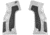 Toni System X3D Grips for AR15 Handle, Silver, GUX-SI