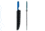 Toor Knives Avalaon Fixed Blade Knife, 9in, CPM 154 Steel, G10 Handle, Tidal Blue, Dark Grey, Avalon - Tidal Blue