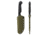 Toor Knives Crewman Fixed Blade Knife, 4.5in, CPM Cruwear Steel, G10 Handle, Bomber Black, Army Green, The Crewman - Bomber Black