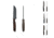 Toor Knives Field 2.0 Fixed Blade Knife, Battleship Grey, Ebony, Onyx, Spanish Moss
