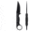 Toor Knives Jank Shank S Fixed Blade Knife, 3in, CPM M4 Steel, G10 Handle, SoCom Black, Black Hydro Static, Jank Shank S - SoCom Black