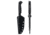 Toor Knives Krypteia S Fixed Blade Knife, 4in, CPM M4 Steel, G10 Handle, SoCom Black, Black Hydro Static, Krypteia S - SoCom Black