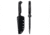 Toor Knives Krypteia T Fixed Blade Knife, 4in, CPM M4 Steel, G10 Handle, SoCom Black, Black Hydro Static, Krypteia T - SoCom Black