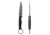 Toor Knives Serpent S Fixed Blade Knife, 3.75in, CPM M4 Steel, G10 Handle, Phantom Grey, Black Hydro Static, Serpent S - Phantom Grey
