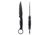 Toor Knives Serpent S Fixed Blade Knife, 3.75in, CPM M4 Steel, G10 Handle, SoCom Black, Black Hydro Static, Serpent S - SoCom Black