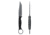 Toor Knives Serpent T Fixed Blade Knife, 3.75in, CPM3V Steel, G10 Handle, Phantom Grey, Black Hydro Static, Serpent T - Phantom Grey