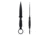 Toor Knives Specter R Fixed Blade Knife, 4.25in, CPM M4 Steel, G10 Handle, SoCom Black, Black Hydro Static, Specter R - SoCom Black