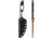 Toor Knives Willow Fixed Blade Knife, 3.75in, CPM 3V Steel, Black, G10, Spanish Moss, Willow - Spanish Moss