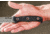 Tops Knives Al Mar Mini Sere Operator, Fixed Blade Knif, 4 in, Tumble Blade Finish, 154cm RC 58-60 Cryo Treated Steel, Black G10 Handle, AMAR-01