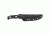 Tops Knives Al Mar Mini Sere Operator, Fixed Blade Knif, 4 in, Tumble Blade Finish, 154cm RC 58-60 Cryo Treated Steel, Black G10 Handle AMAR-01